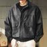 Vintage Like Shape Zip Blouson P1859