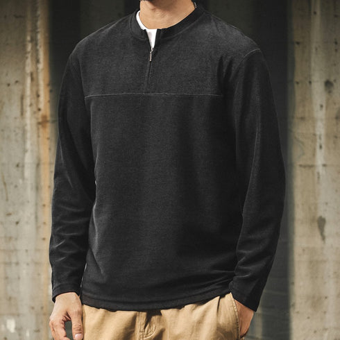 Simple Half Zip Tops P1691