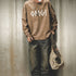 Big Logo Front Print Long Sleeve Sweatshirt P1711