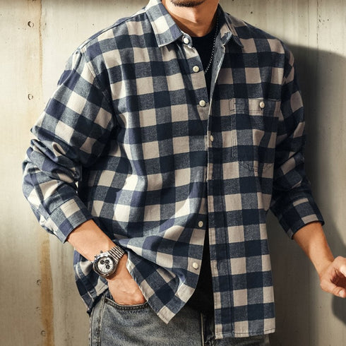 Big Check Casual Shirt P1963