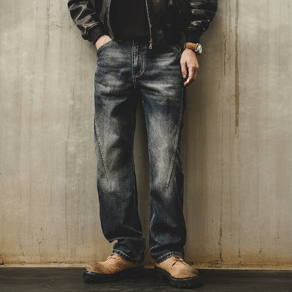 Vintage Wash Denim Pants P1737