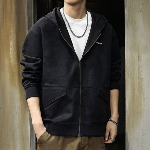 Classic Style Zip Sweat Hoodie P1655