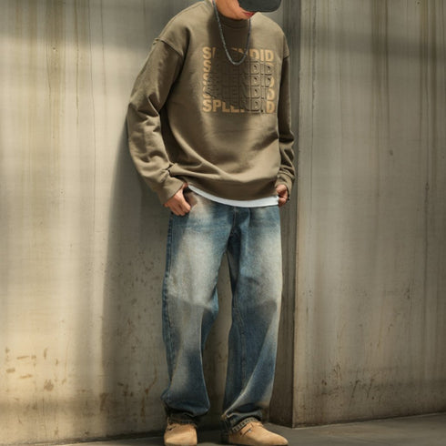 Logo Graphic Crewneck Sweatshirt P1805