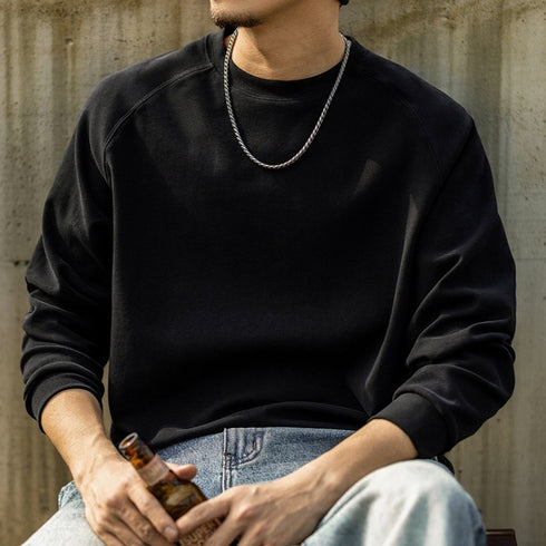 Side Slit Basic Raglan Long T-shirt P1967