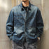 Line Panel Accent Denim Long Shirt P1671