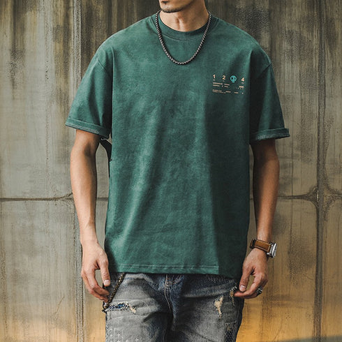 【OUTLET/即納】ナンバーアートバックプリント半袖Tシャツ P0890