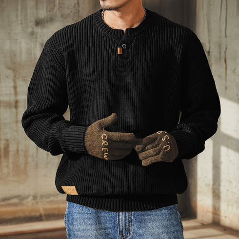 Classic Rib Knit Sweater P1901