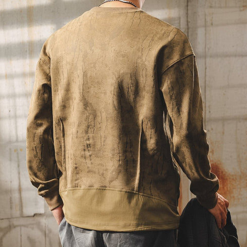 Vintage Wash Texture Long Sleeve Shirt P1815