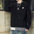 Rib Texture Crew Neck Knit Sweater P1649
