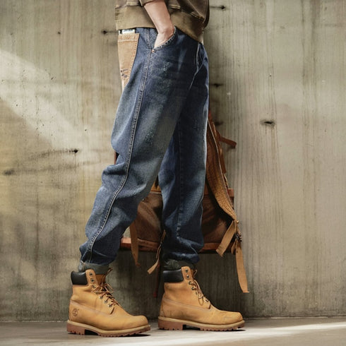 Vintage Patch Pocket Denim Jeans P0289