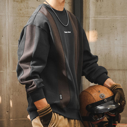 Military Taste Line Design Long Sleeve Sweatshirt P1612