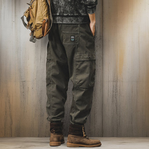 Work Utility Cuffed Cargo Pants P1715
