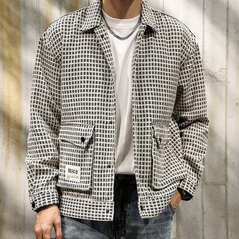 Lapel Check Jacket P1068