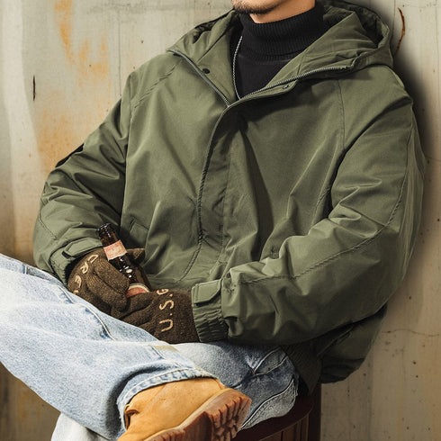 Military Mood Down Hooded Jacket P1867