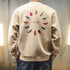 Colorful Feather Circle Back Print Sweatshirt P1837