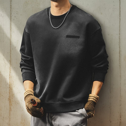 Minimal Logo Smudge Sweatshirt P1966