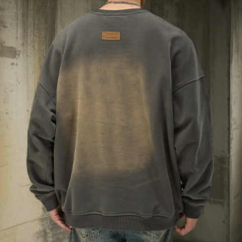 Fade Wash Crewneck Sweatshirt P1793