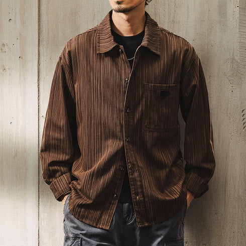 Bamboo Pattern Casual Shirt P1215