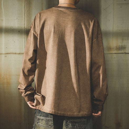 Big Logo Front Print Long Sleeve Sweatshirt P1711