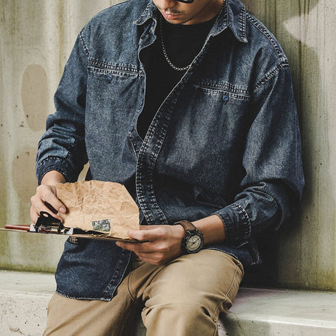 Vintage Wash Denim Shirt P1619