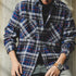 Double Pocket Mixed Check Shirt P1622