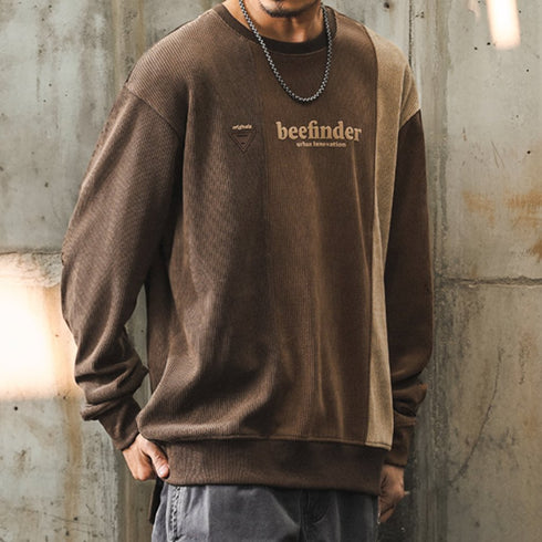 Combination Line Logo Print Sweatshirt P1603