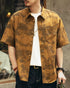 Vintage Marble Print Short Shirt P1339