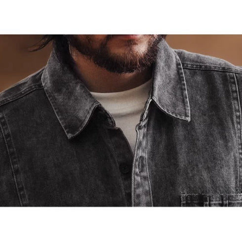 Vintage Like Wash Denim Shirt P1913