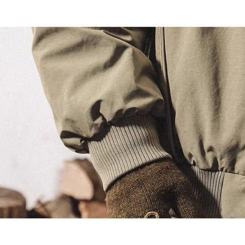 Military Touch Hooded Down Jacket P1897