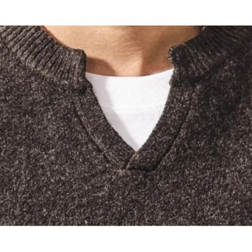 Classic Fit Key Neck Long Knit P1915