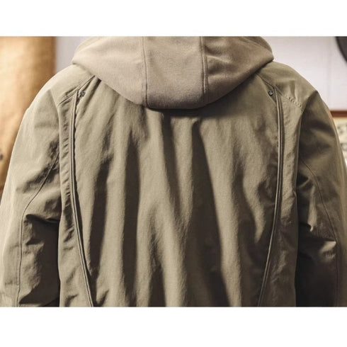 Military Touch Hooded Down Jacket P1897