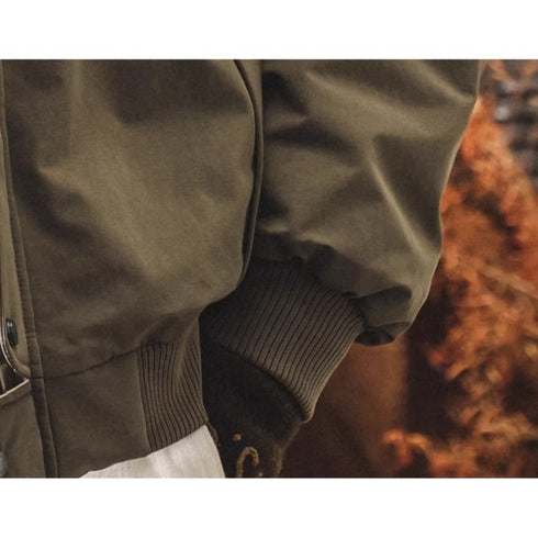 Military Touch Hooded Down Jacket P1897