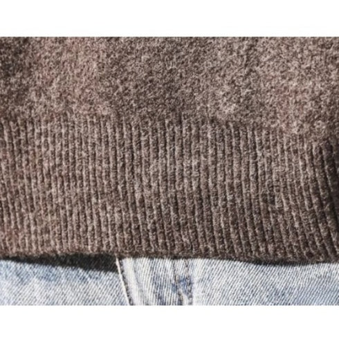 Classic Fit Key Neck Long Knit P1915