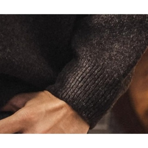 Classic Fit Key Neck Long Knit P1915