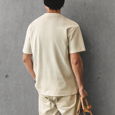 リラックスフィットテクスチャード半袖Tシャツ P2138