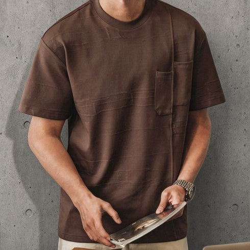 リラックスフィットテクスチャード半袖Tシャツ P2138