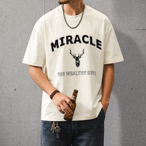 グラフィックプリント半袖Tシャツ P2143