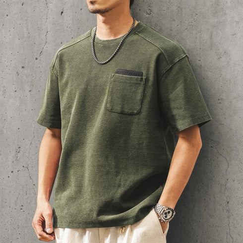パッチポケットリラックス半袖Tシャツ P2147