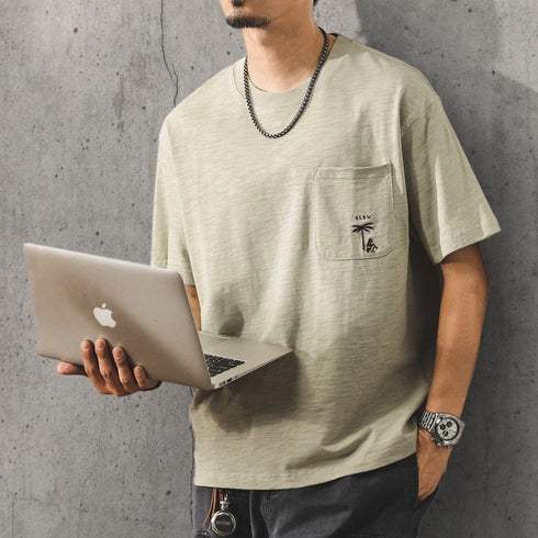 ポケットグラフィック半袖Tシャツ P2145