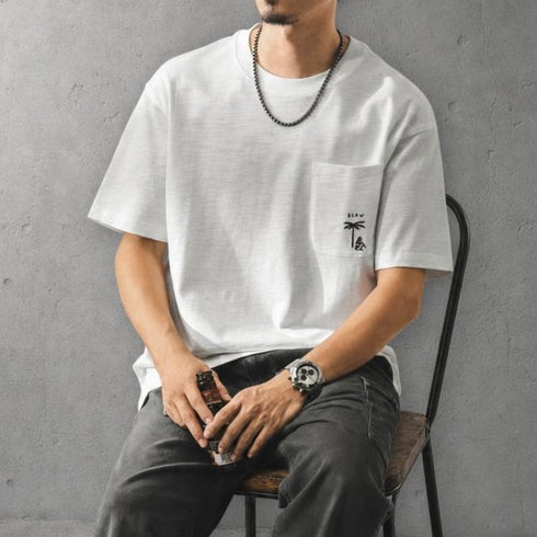 ポケットグラフィック半袖Tシャツ P2145