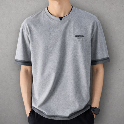 レイヤードラインスリーブTシャツ P2105