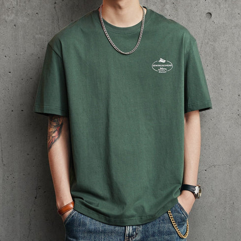 クルーネックグラフィック半袖Tシャツ P2129