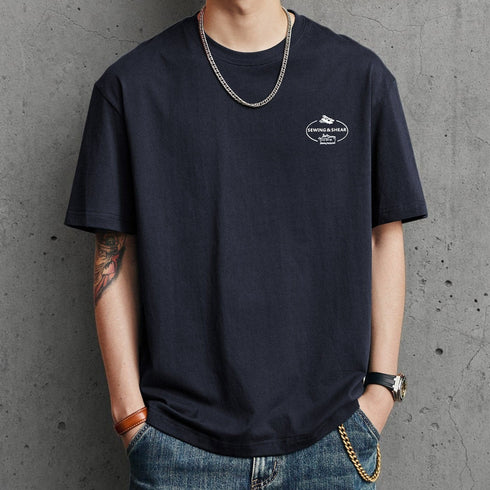 クルーネックグラフィック半袖Tシャツ P2129