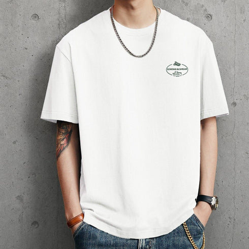 クルーネックグラフィック半袖Tシャツ P2129