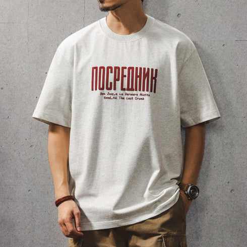 フロントプリント半袖Tシャツ P2089