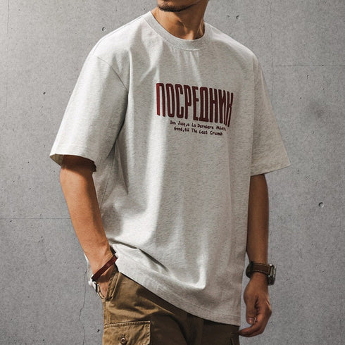 フロントプリント半袖Tシャツ P2089