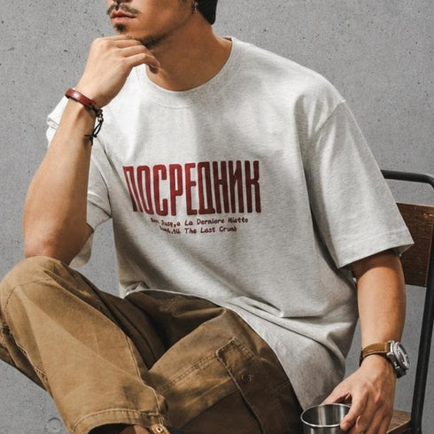 フロントプリント半袖Tシャツ P2089