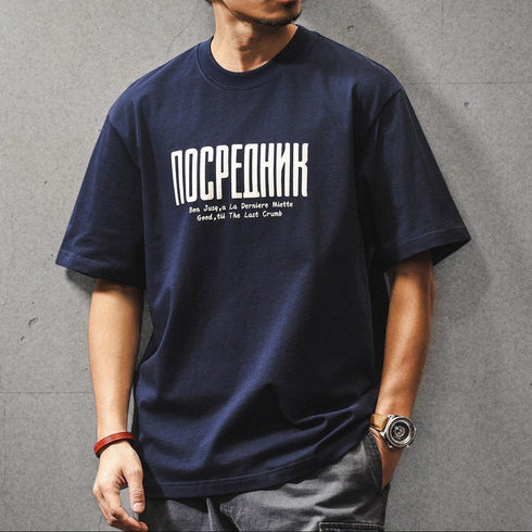 フロントプリント半袖Tシャツ P2089