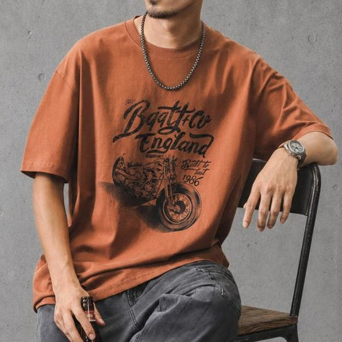 アメカジグラフィック半袖Tシャツ P2104