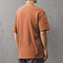 グラフィックプリントクルーネック半袖Tシャツ P2116